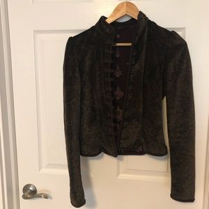 Elie Tahari Brown Suede Jacket